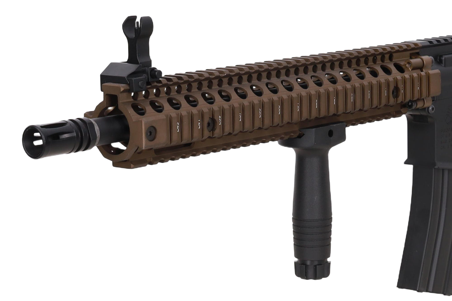 Specna Arms Colt x Daniel Defense MK18 SA-P26 PRIME™ BLDC™ Aster II ETU 14.5'' Sturmgewehr – Chaos Bronze (unter 0,5 Joule)