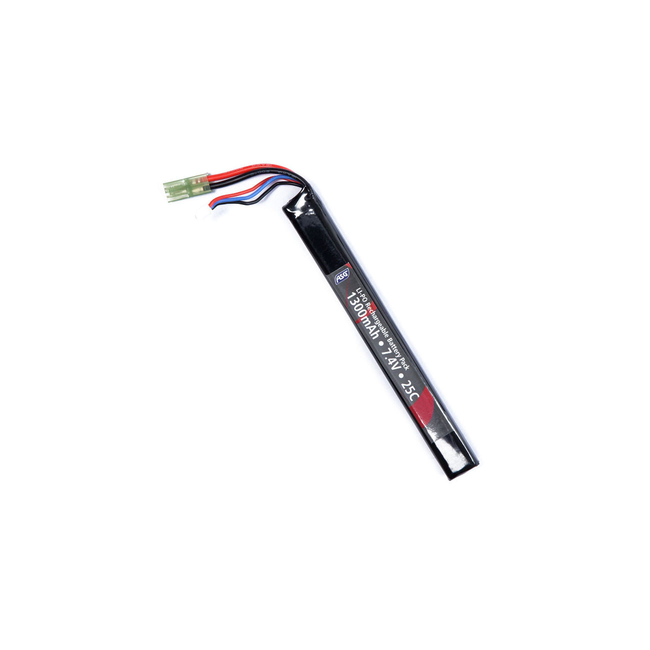 ASG 7.4v 1300mah 25C lipo stick battery - Mini Tamiya