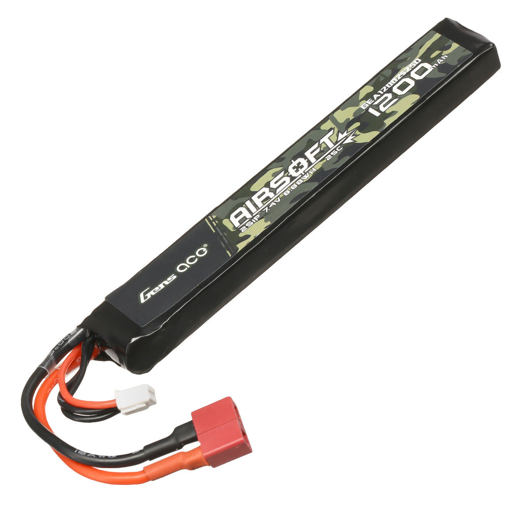 Gens ace 25C 1200mAh 7.4V Lipo Battery - T-plug