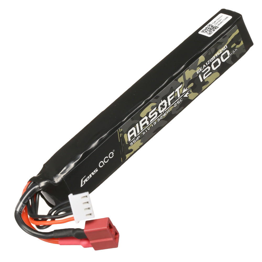 Gens ace 25C 1200mAh 11.1V Lipo Battery - T-plug