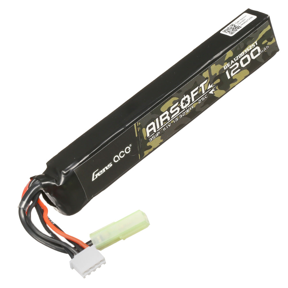 Gens ace 25C 1200mAh 11.1V Lipo Battery - Mini tamiya