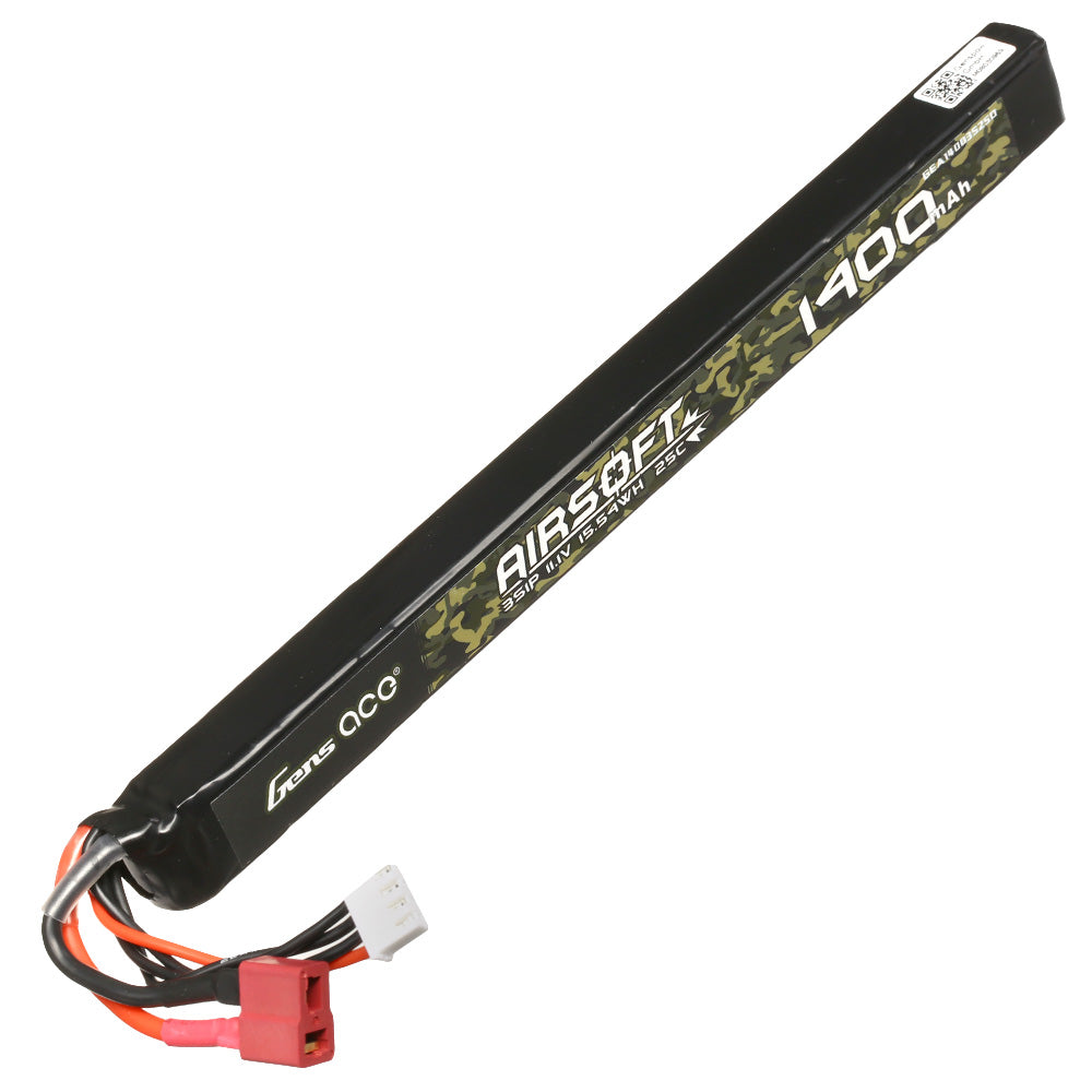 Gens ace 25C 1400mAh 11.1V Lipo Battery - T-plug