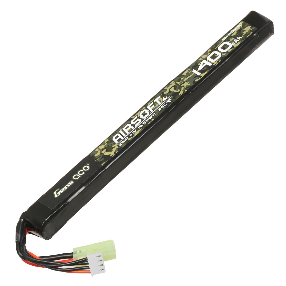 Gens ace 25C 1400mAh 11.1V Lipo Battery - Mini tamiya