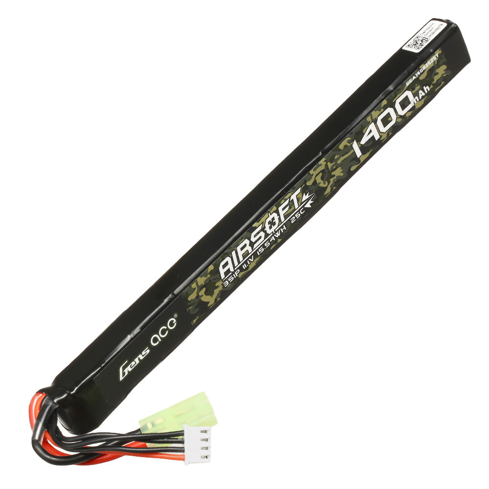 Gens ace 25C 1400mAh 11.1V Lipo Battery - Mini tamiya