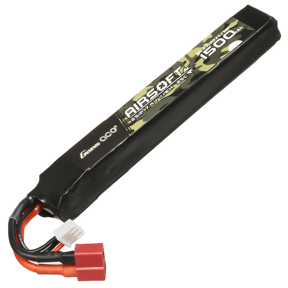 Gens ace 25C 1500mAh 3S1P 7.4V Airsoft Gun Lipo Battery - T Plug