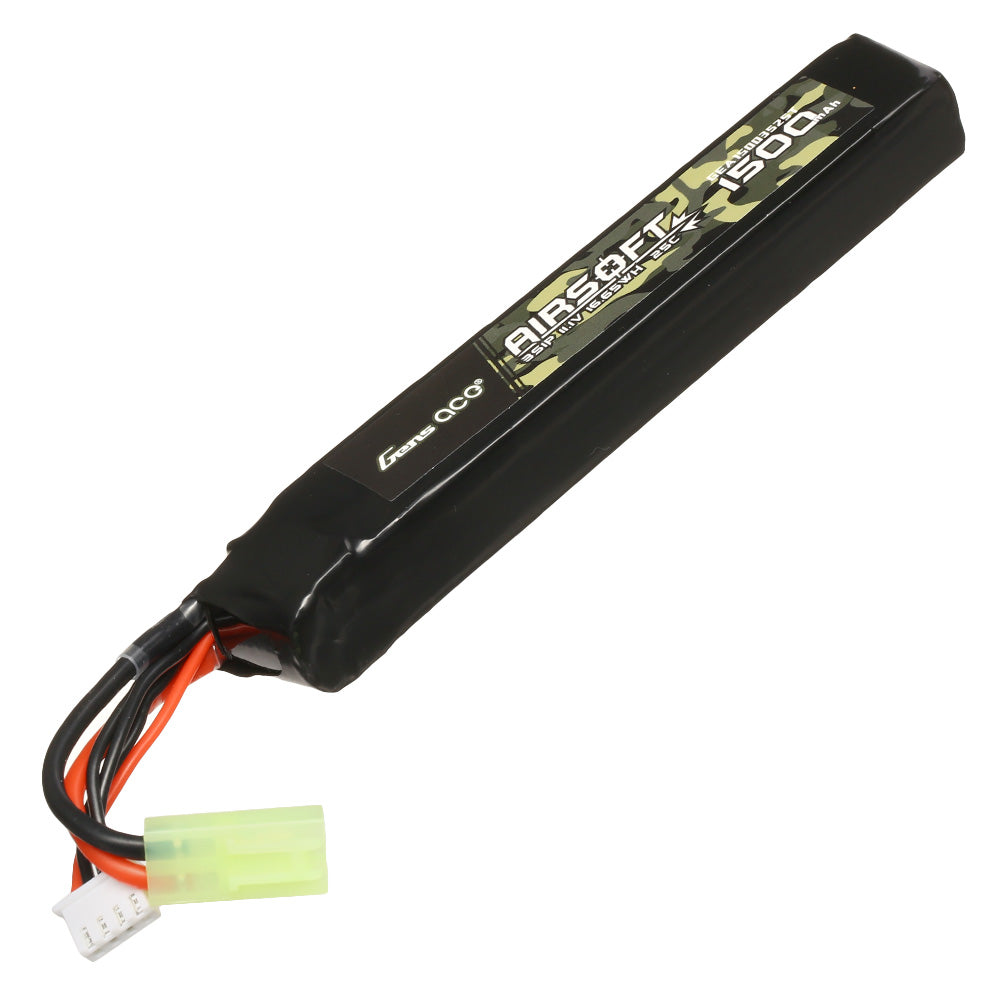 Gens ace 25C 1500mAh 11.1V Airsoft Gun Lipo Battery - Mini tamiya