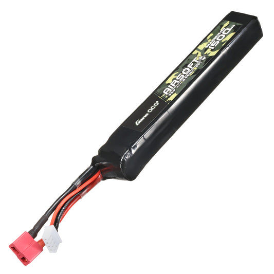 Gens ace 25C 1500mAh 11.1V Airsoft Gun Lipo Battery - T Plug
