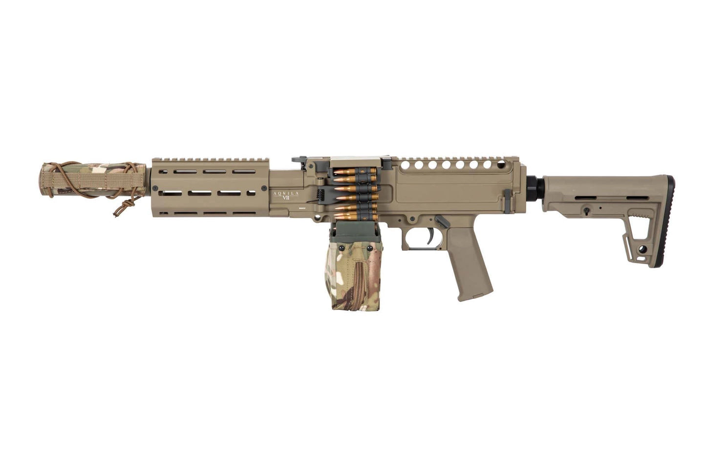 AQUILA VII LMG Light Machine Gun Replica - tan 0,5 Joule