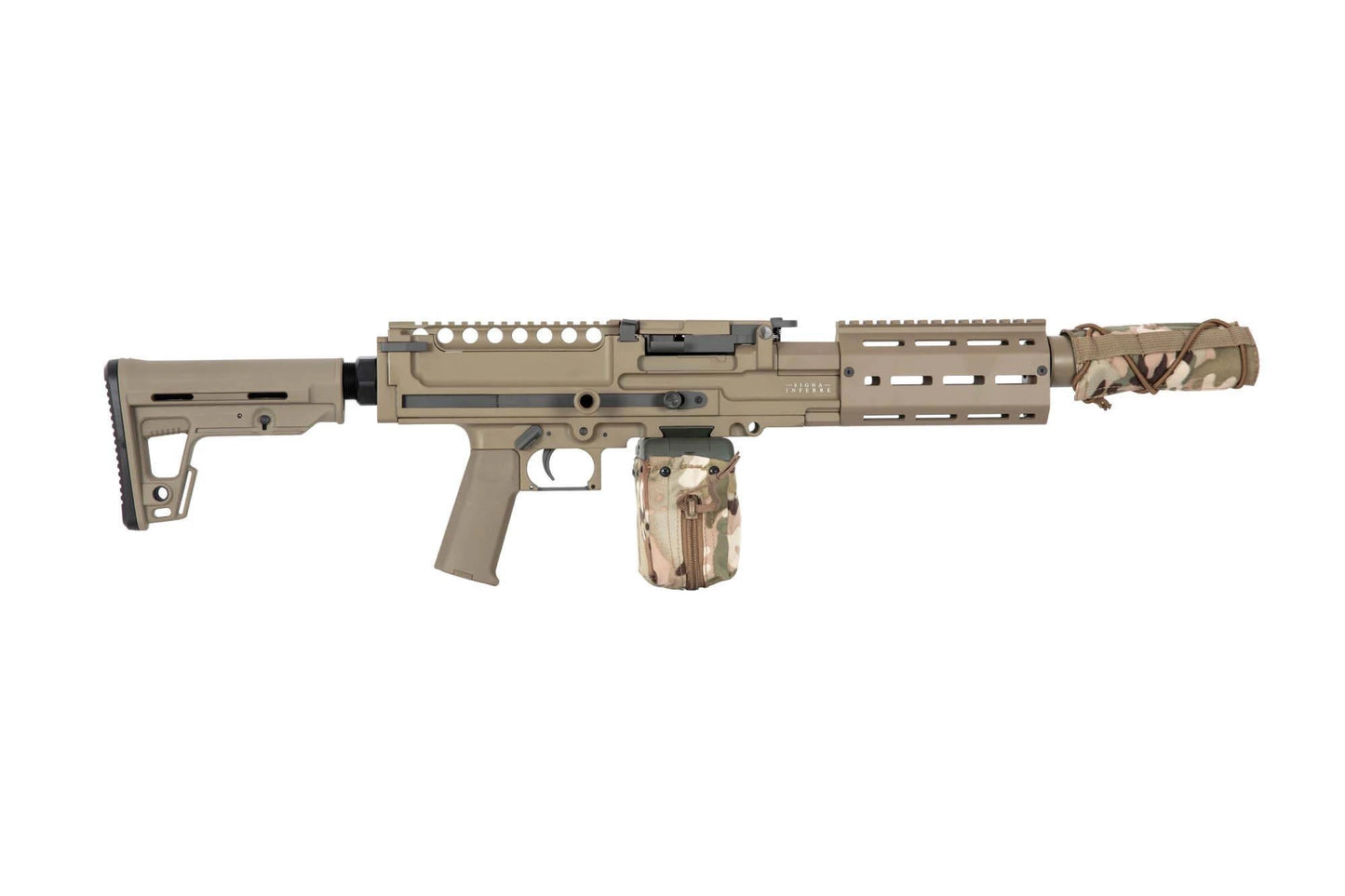 AQUILA VII LMG Light Machine Gun Replica - tan 0,5 Joule