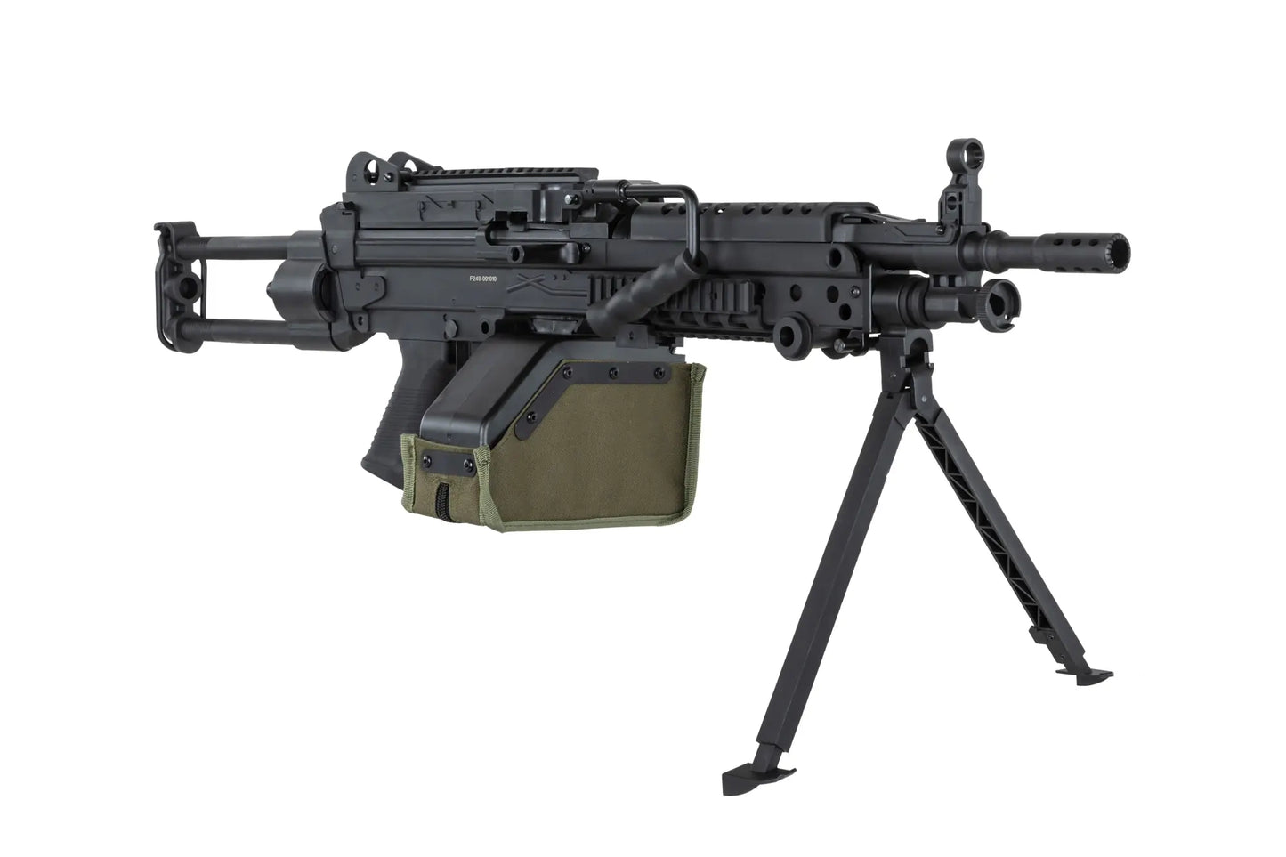 Airsoft machine gun Specna Arms SA-F249 PARA FLEX™ GATE X-ASR™ Black 0,5 Joule