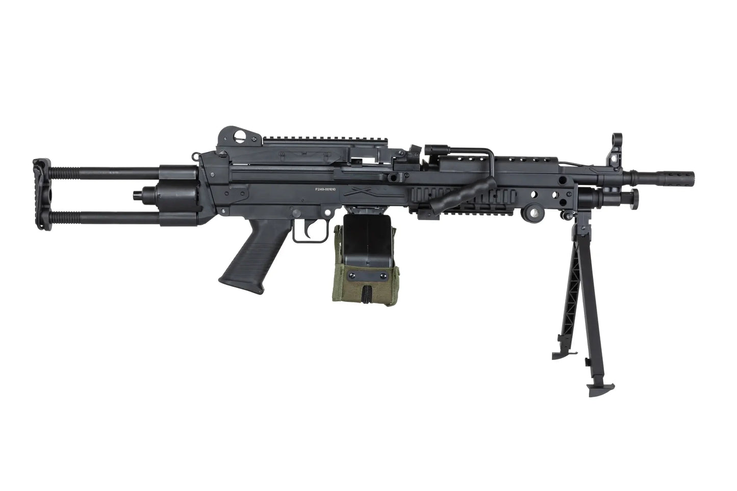 Airsoft machine gun Specna Arms SA-F249 PARA FLEX™ GATE X-ASR™ Black 0,5 Joule