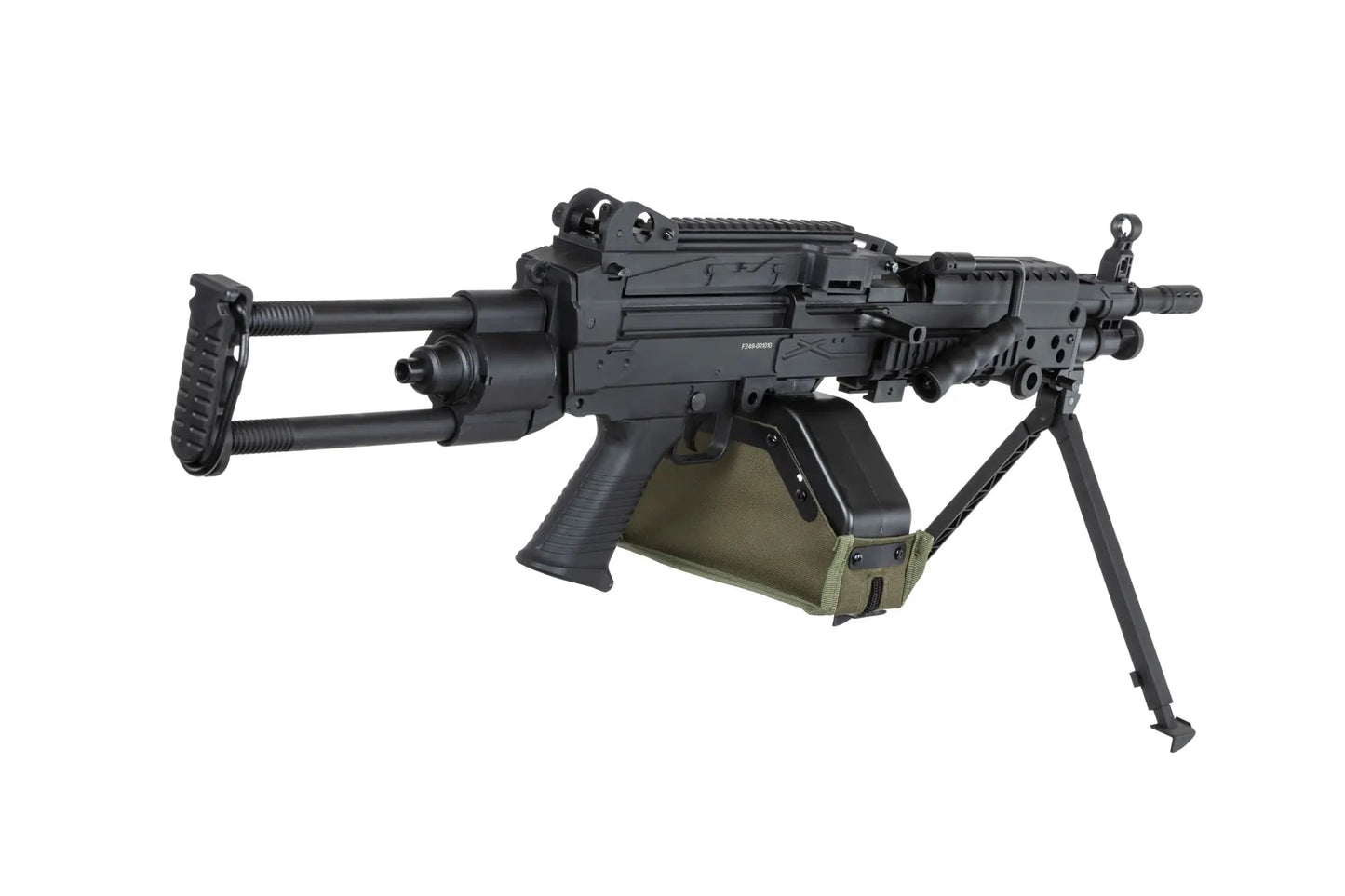 Airsoft machine gun Specna Arms SA-F249 PARA FLEX™ GATE X-ASR™ Black 0,5 Joule