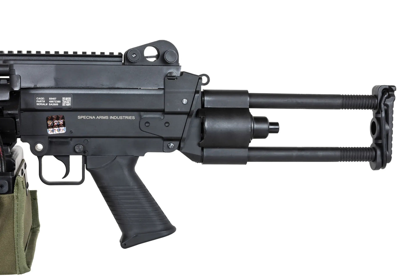Airsoft machine gun Specna Arms SA-F249 PARA FLEX™ GATE X-ASR™ Black 0,5 Joule