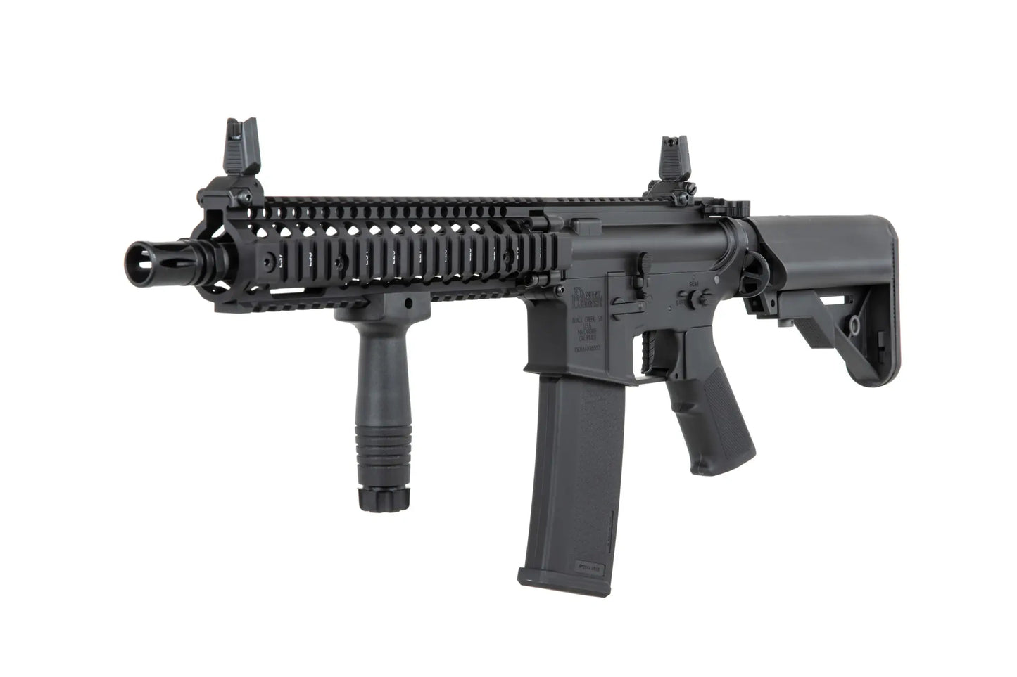 Airsoft rifle Specna Arms Daniel Defense® MK18 SA-P19 Prime™ HAL™ ETU with brushless motor Black 0,5 Joule
