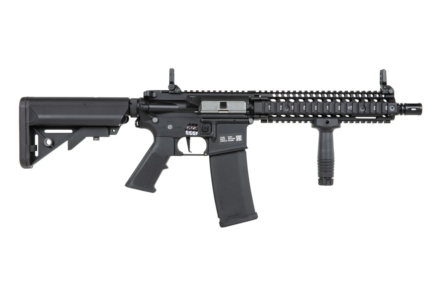 Airsoft rifle Specna Arms Daniel Defense® MK18 SA-P19 Prime™ HAL™ ETU with brushless motor Black 0,5 Joule