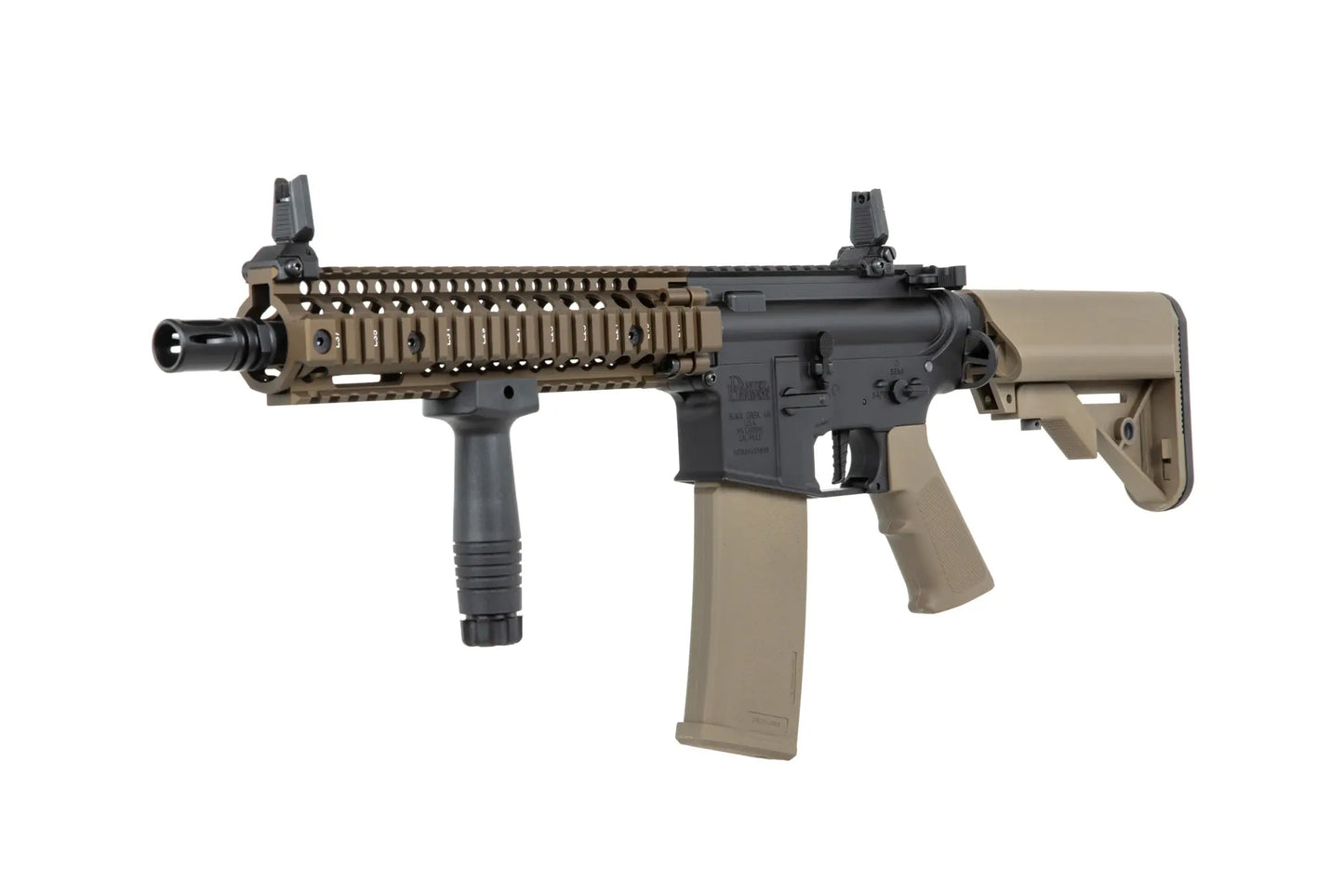 Airsoft rifle Specna Arms Daniel Defense® MK18 SA-P19 Prime™ HAL™ ETU with brushless motor Chaos Bronze 0,5 Joule