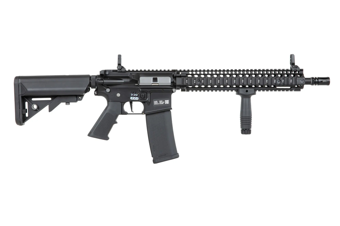 Airsoft rifle Specna Arms Daniel Defense® MK18 SA-P26 Prime™ HAL™ ETU with brushless motor Black 0,5 Joule