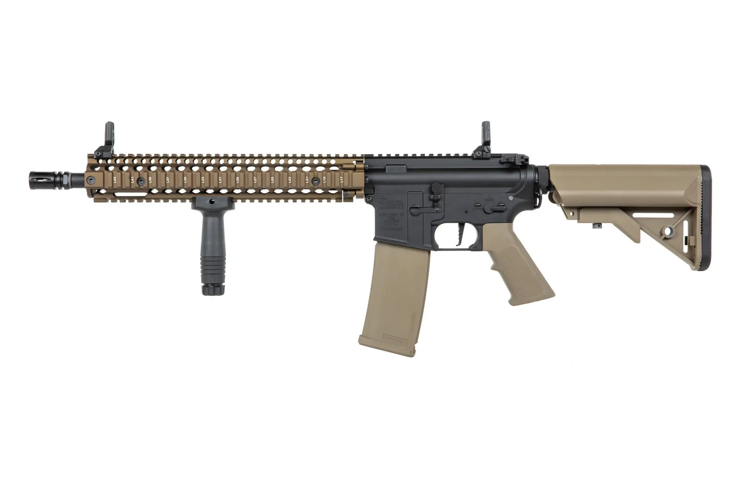 Airsoft rifle Specna Arms Daniel Defense® MK18 SA-P26 Prime™ HAL™ ETU with brushless motor Chaos Bronze 0,5 Joule