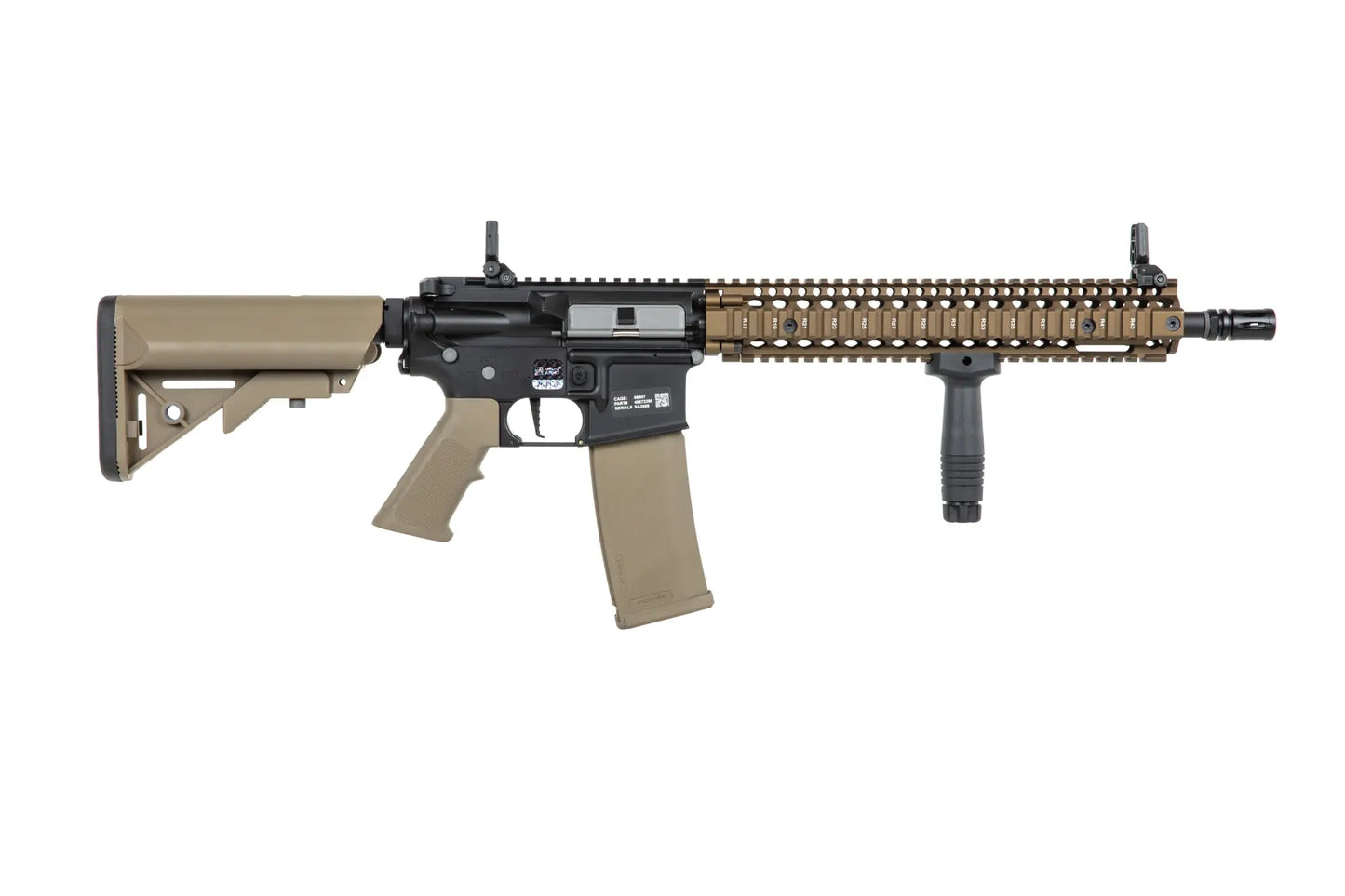 Airsoft rifle Specna Arms Daniel Defense® MK18 SA-P26 Prime™ HAL™ ETU with brushless motor Chaos Bronze 0,5 Joule