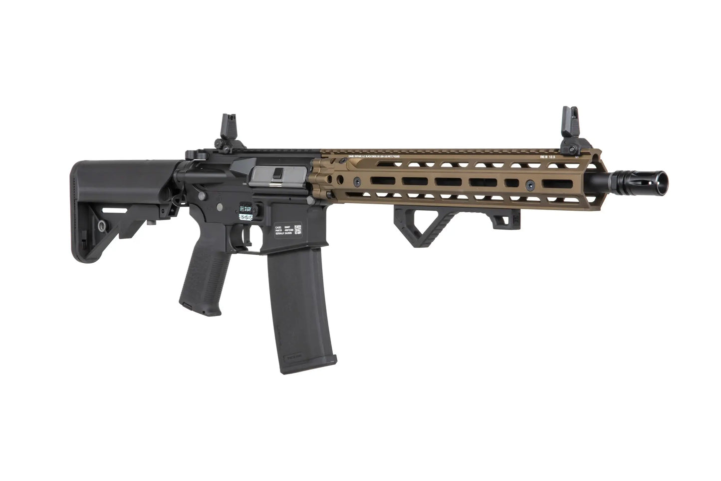 Airsoft rifle Specna Arms Daniel Defense® RIS III 12.5'' SA-P28 Prime™ Kestrel™ ETU with brushless motor Chaos Bronze 0,5 Joule