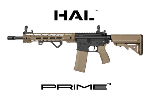 Airsoft rifle Specna Arms RRA SA-P14 Prime™ HAL™ ETU with brushless motor Half-Tan 0,5 Joule