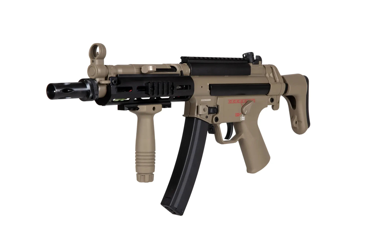 Airsoft submachine gun JG Works MP5-808 Tan 0,5 Joule