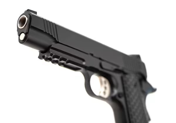 Army Armament M1911 Tactical Full Metal GBB Schwarz