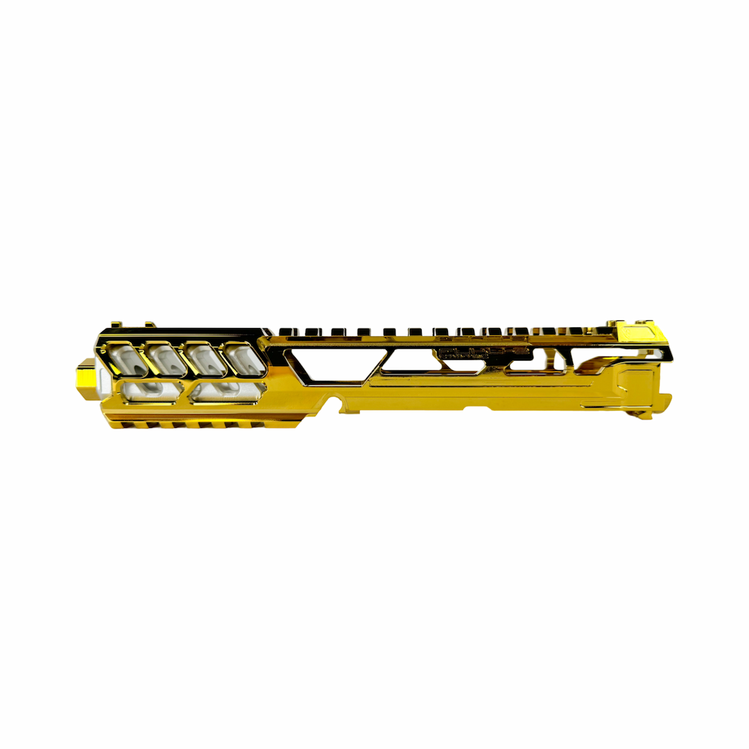 CTM tactical FUKU-2 CNC upper set - Long cut out for AAP-01 - Electroplated gold / Silver