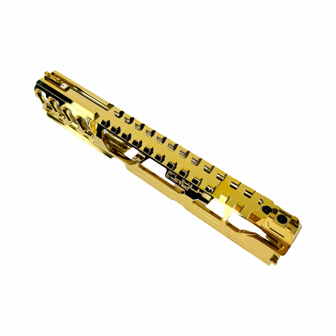 CTM tactical FUKU-2 CNC upper set - Long cut out for AAP-01 - Electroplated gold / Silver