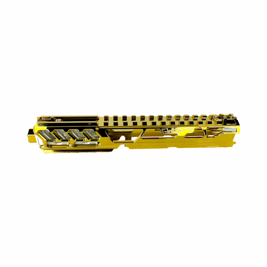 CTM tactical FUKU-2 CNC upper set - Long cut out for AAP-01 - Electroplated gold / Silver