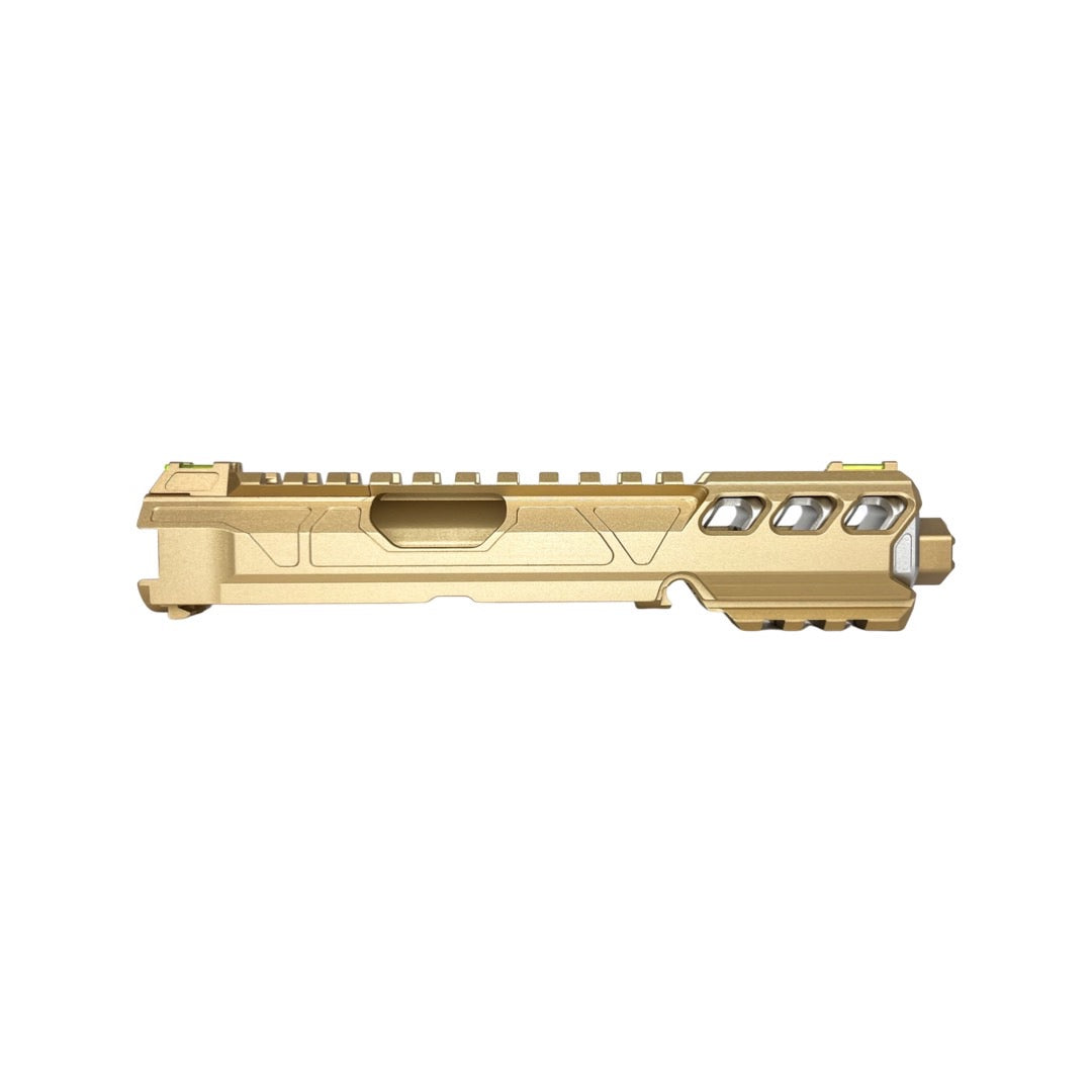 CTM tactical FUKU-2 CNC upper set - Long cut out for AAP-01 - Gold / Silver