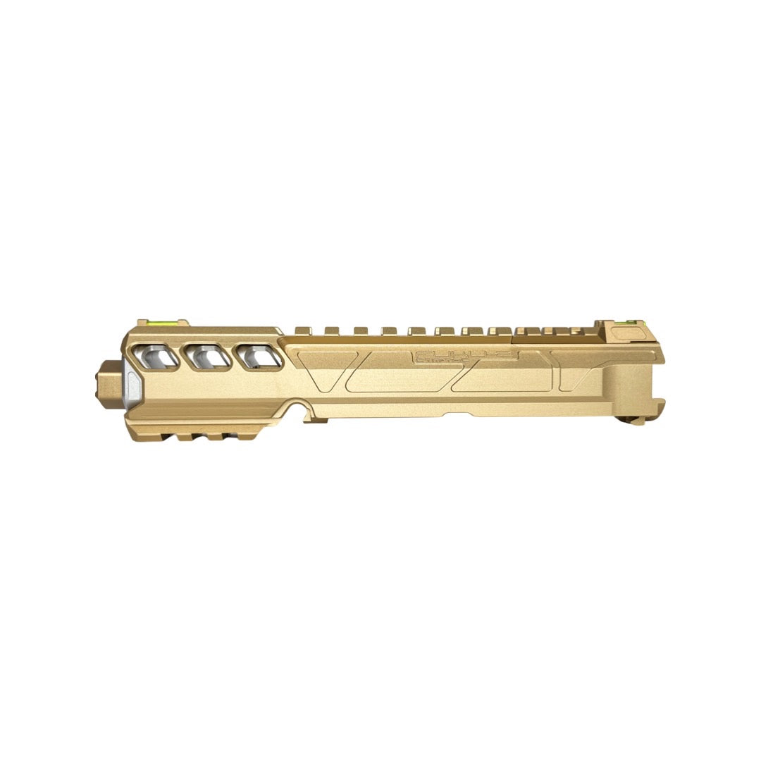 CTM tactical FUKU-2 CNC upper set - Long cut out for AAP-01 - Gold / Silver