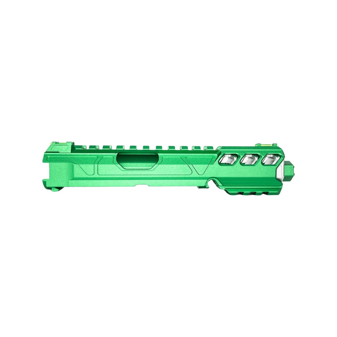 CTM tactical FUKU-2 CNC upper set - Long cut out for AAP-01 - Green / Silver