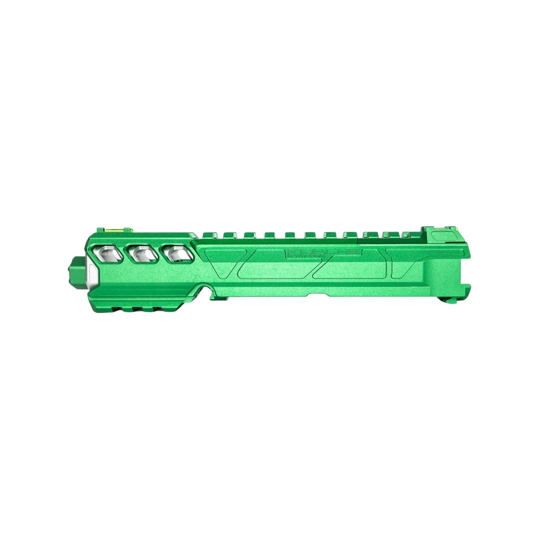 CTM tactical FUKU-2 CNC upper set - Long cut out for AAP-01 - Green / Silver