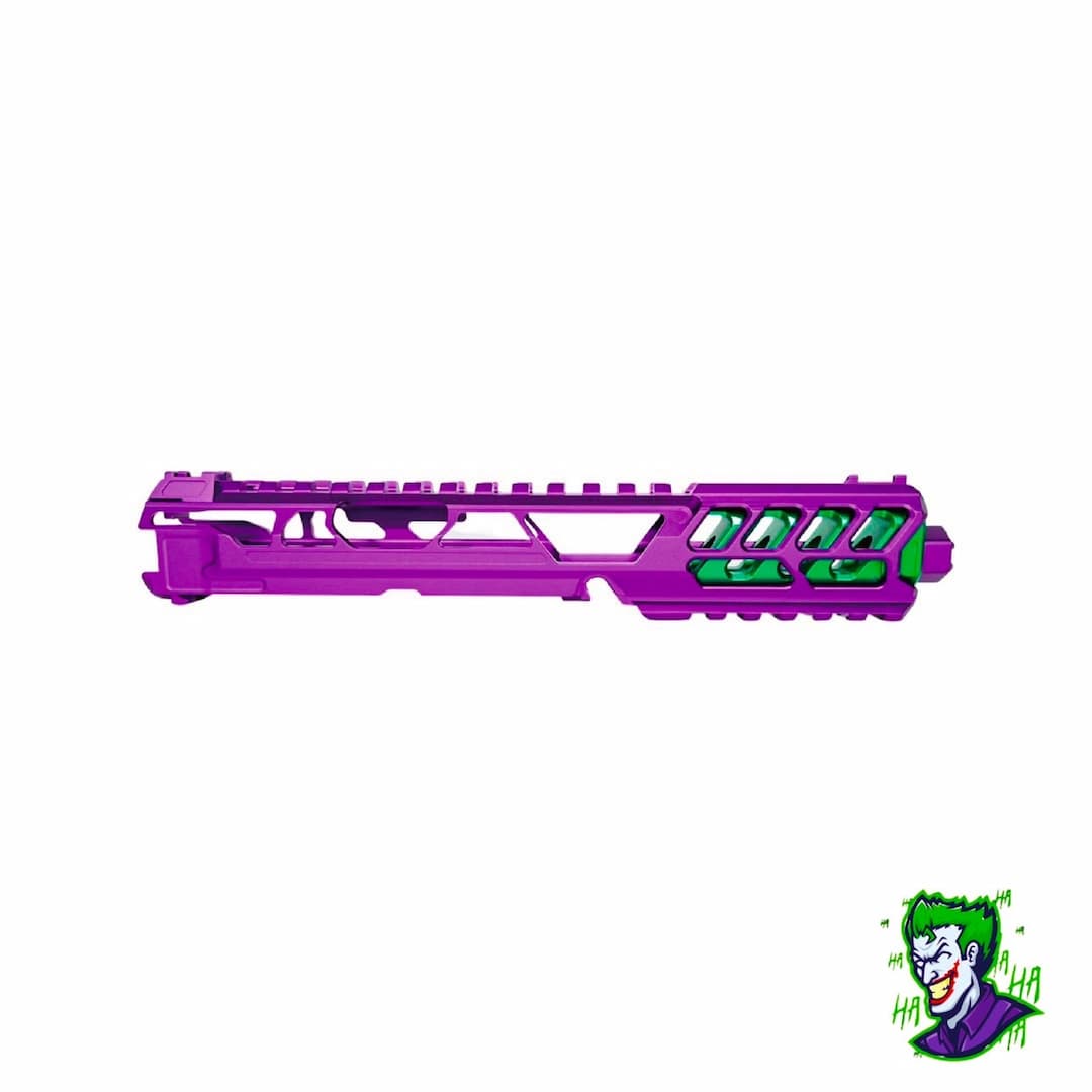 CTM tactical FUKU-2 CNC upper set - Long cut out for AAP-01 - Purple / Green