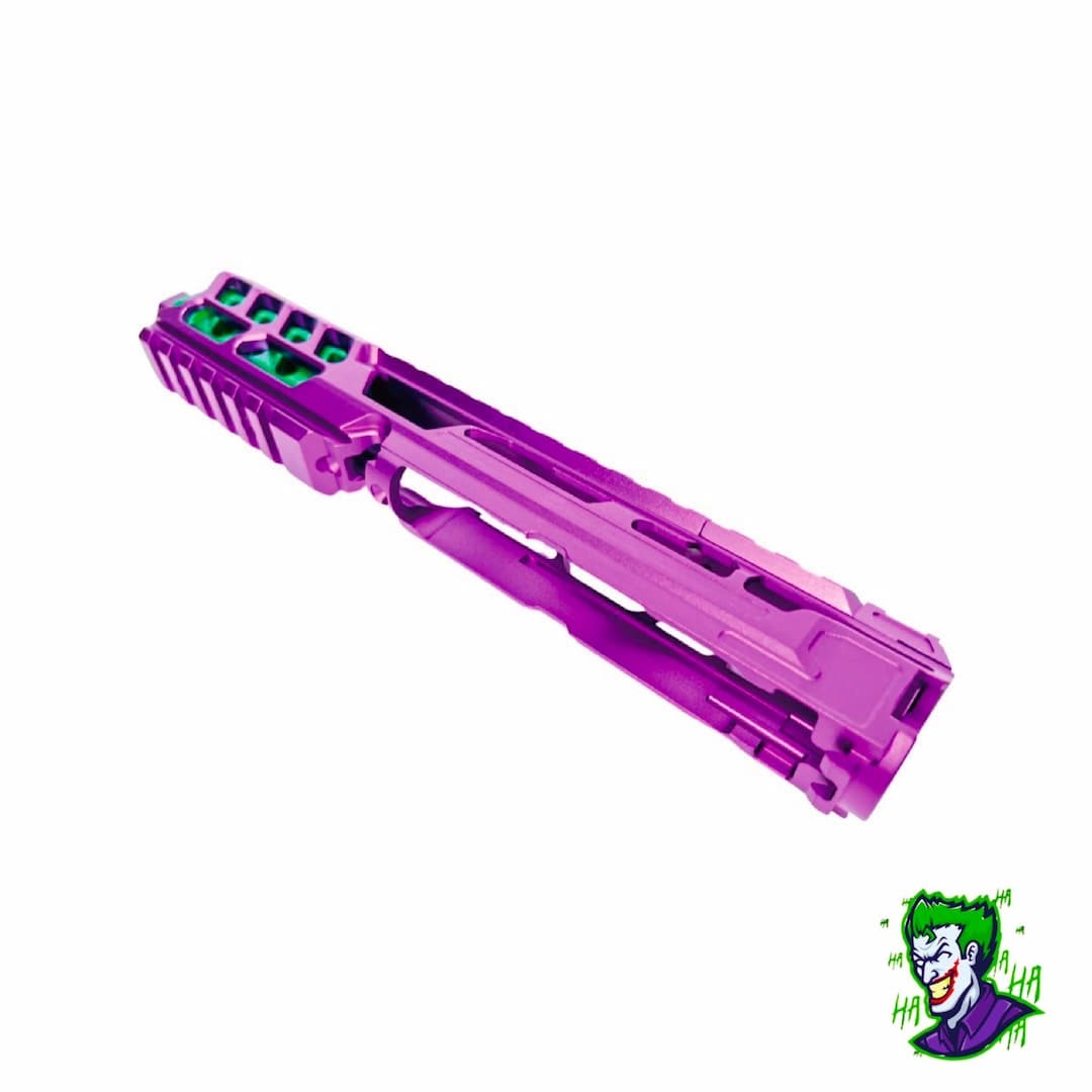 CTM tactical FUKU-2 CNC upper set - Long cut out for AAP-01 - Purple / Green
