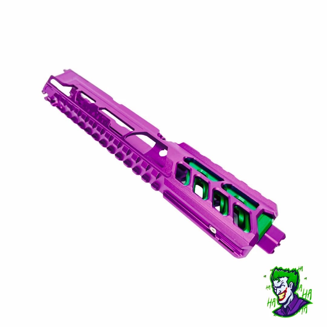 CTM tactical FUKU-2 CNC upper set - Long cut out for AAP-01 - Purple / Green