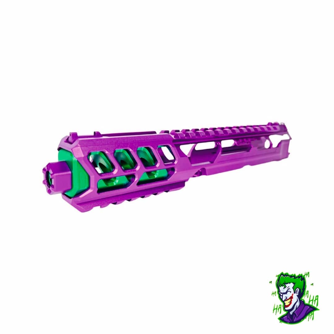 CTM tactical FUKU-2 CNC upper set - Long cut out for AAP-01 - Purple / Green