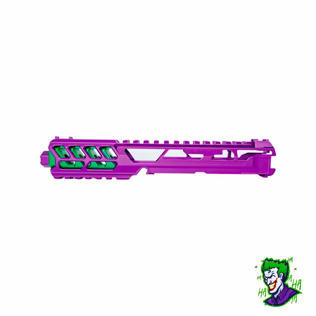 CTM tactical FUKU-2 CNC upper set - Long cut out for AAP-01 - Purple / Green