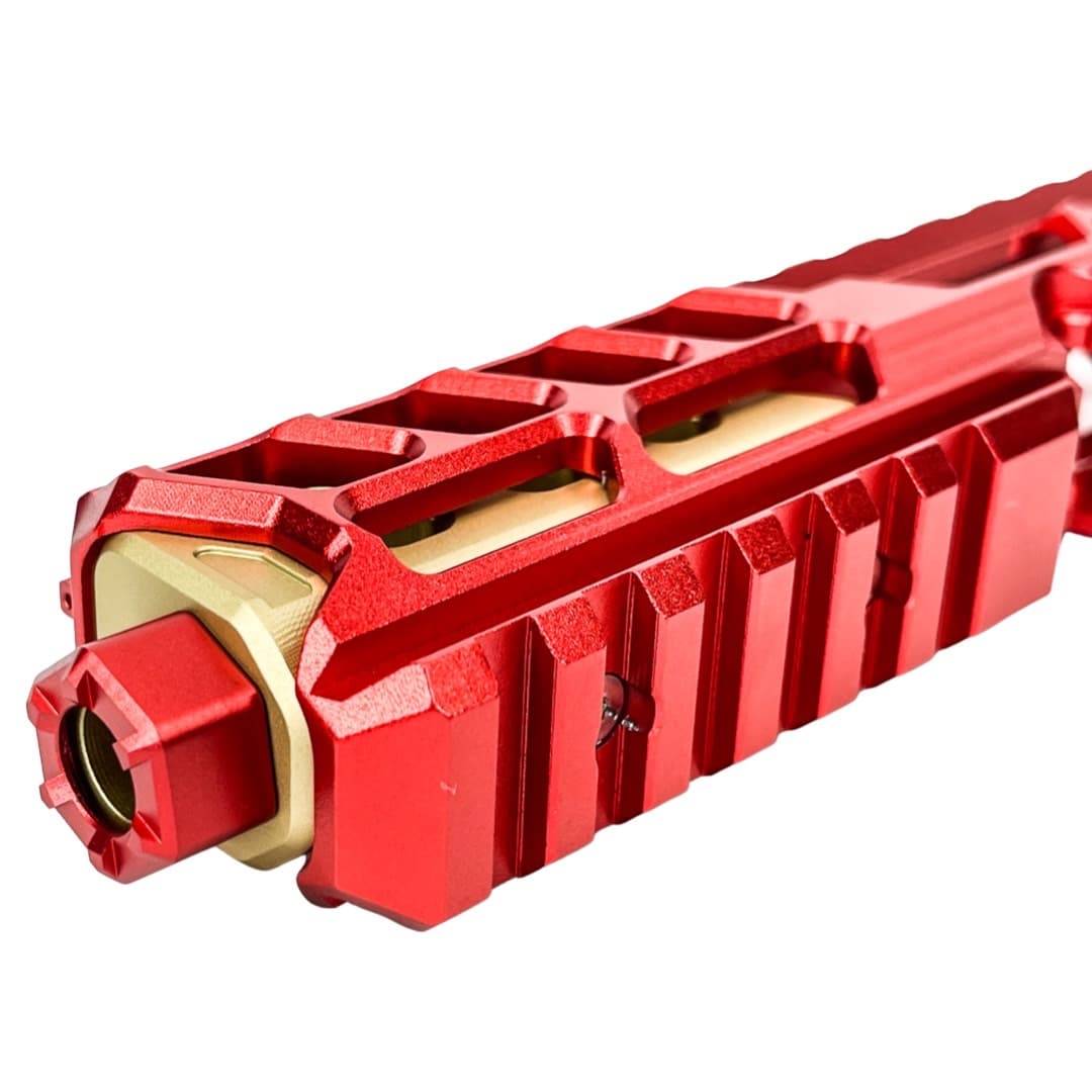 CTM tactical FUKU-2 CNC upper set - Long cut out for AAP-01 - Red / Gold