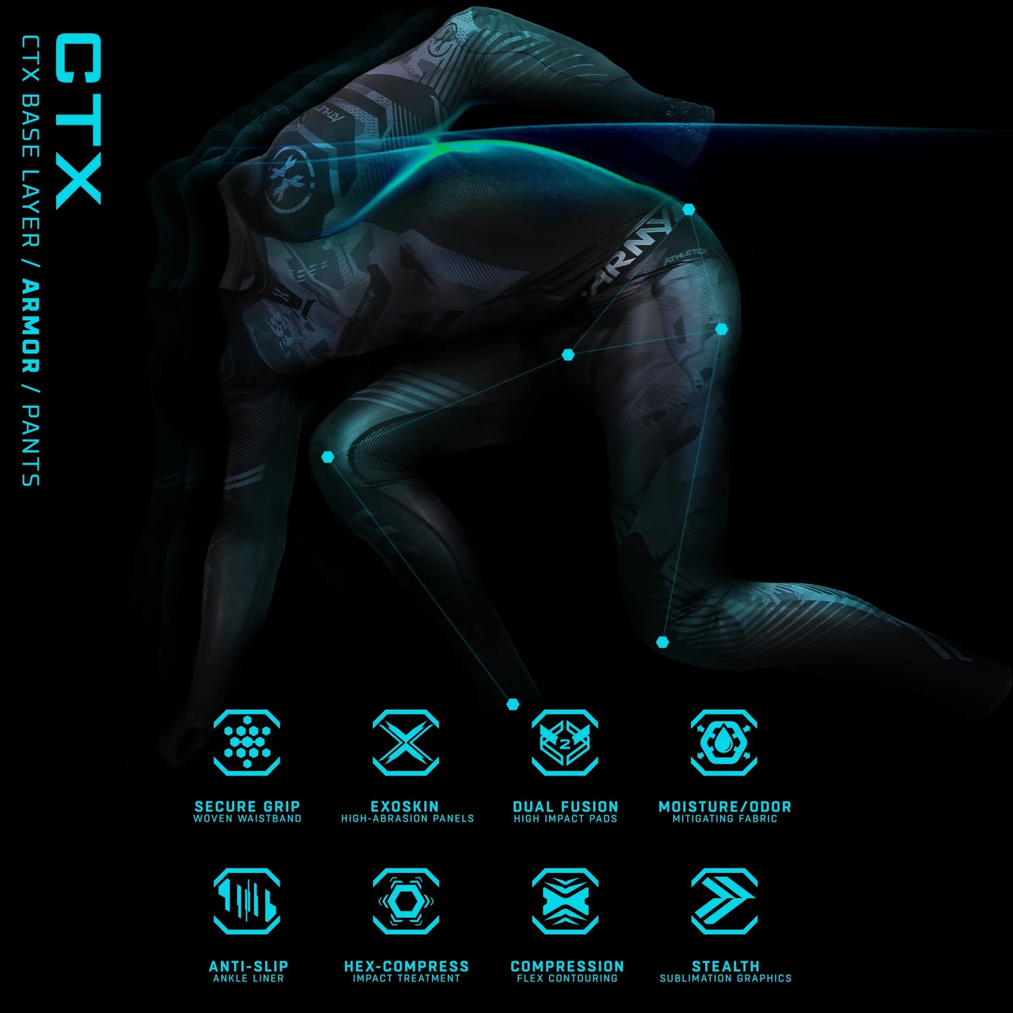 CTX ARMORED COMPRESSION PANTS - FULL LEG