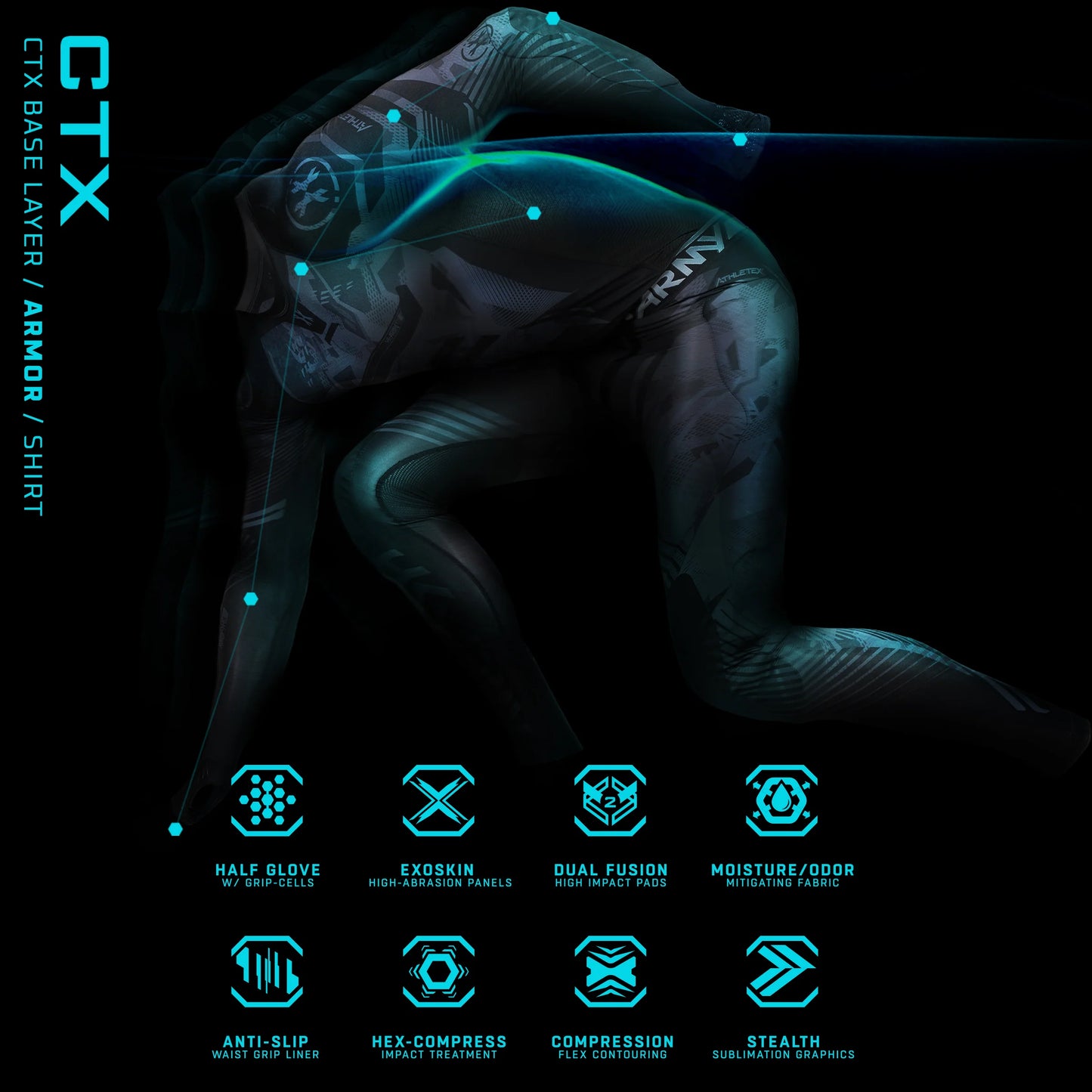 CTX ARMORED COMPRESSION SHIRT - FULL TORSO