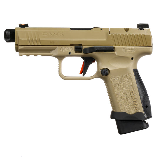 Cybergun / AWC CANiK TP9 Elite Combat mit Metallschlitten GBB 6mm BB Flat Dark Earth