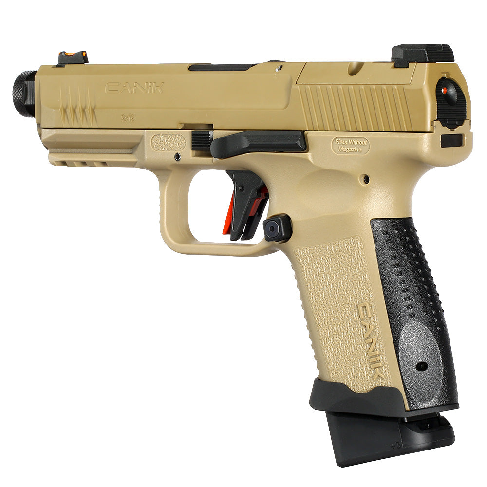 Cybergun / AWC CANiK TP9 Elite Combat mit Metallschlitten GBB 6mm BB Flat Dark Earth