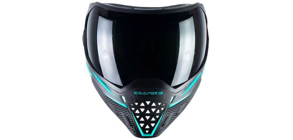 Empire EVS Paintball Maske - black/aqua - Thermal Clear/Thermal Ninja