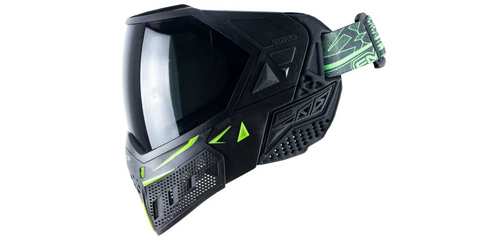 Empire EVS Paintball Maske - black/lime green- Thermal Clear/Thermal Ninja