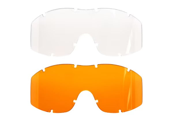 F-Tac Google Smoke / Orange / Clear