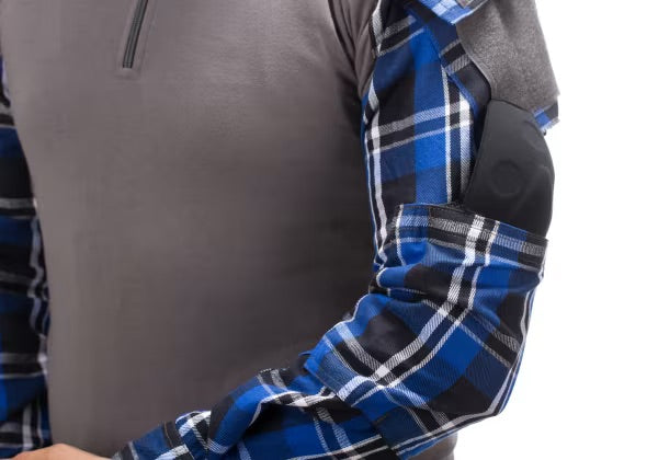 Flannel Combat Shirt BLAU