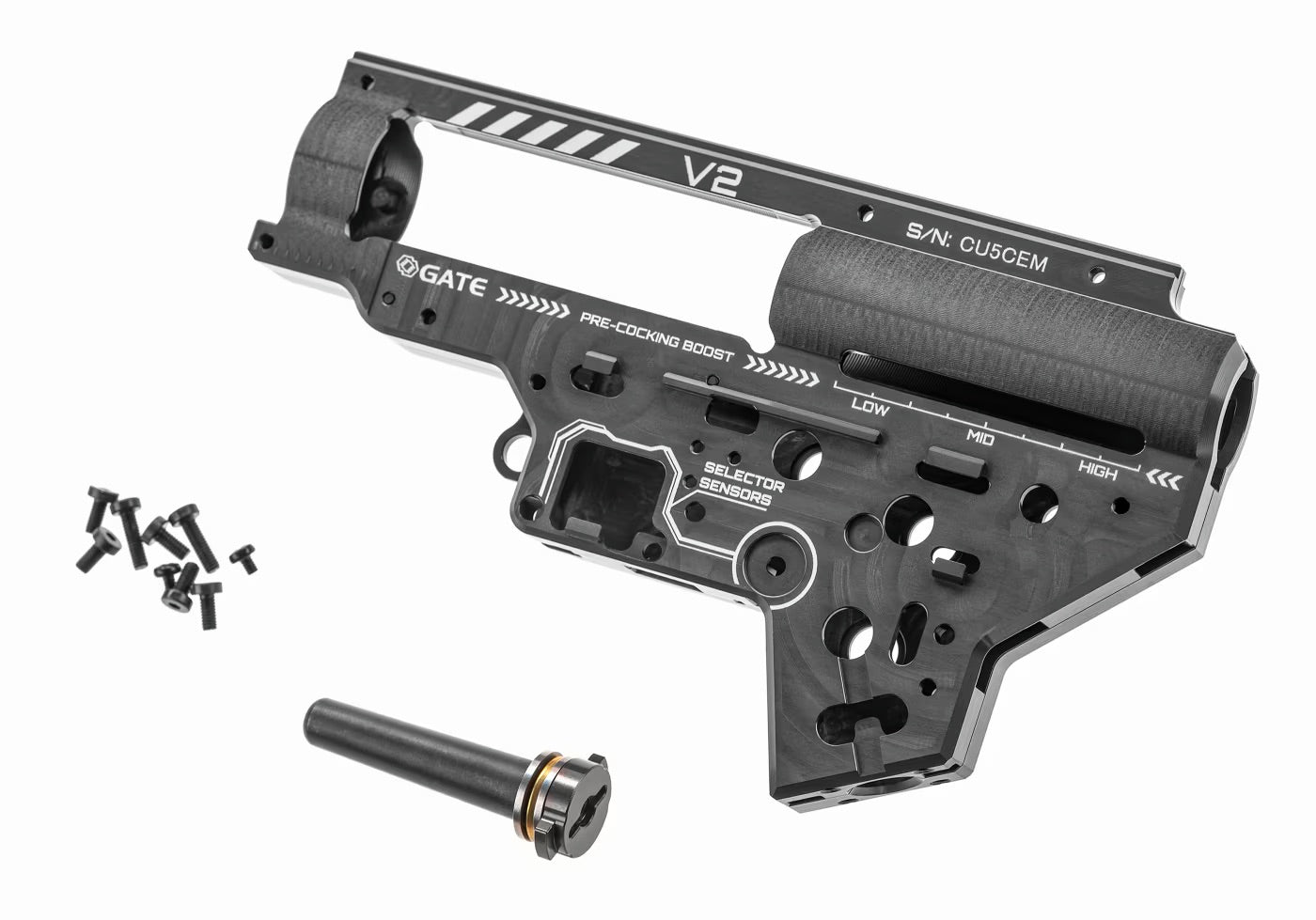 GATE CNC V2 EON Gearbox shell rev.2 - Titanium