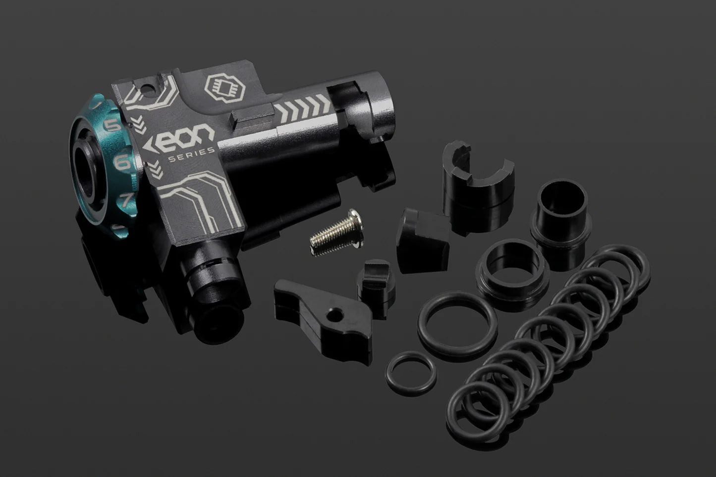 GATE EON chamber Hop-up CNC for AEG - Titanium / Red